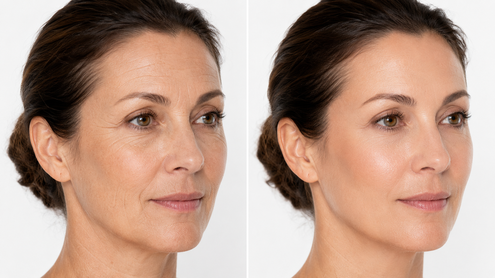 Before and after: fine lines and wrinkles